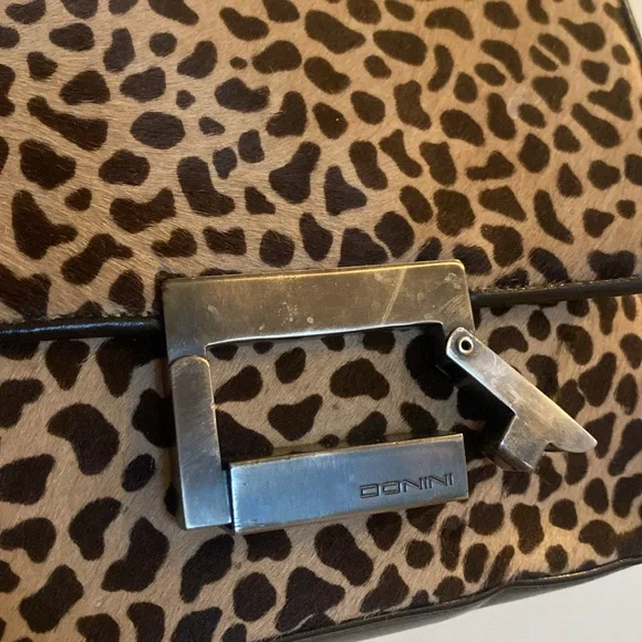 Roberto Donini Leather leopard calf hive shoulders purse - Picture 10 of 11